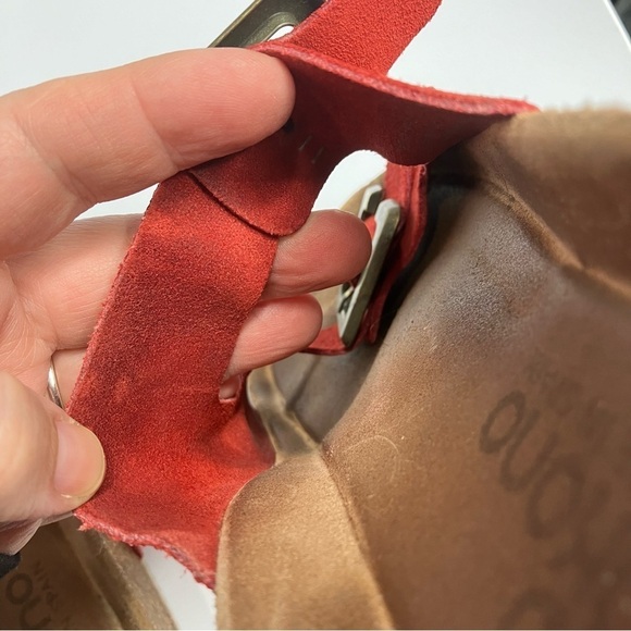 Yokono 2 strap leather sandals made in Spain red leather size 9 - Picture 9 of 10